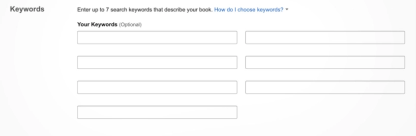 Book Keywords for Amazon Publishing