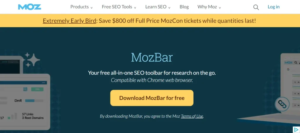 MozBar Chrome Extension