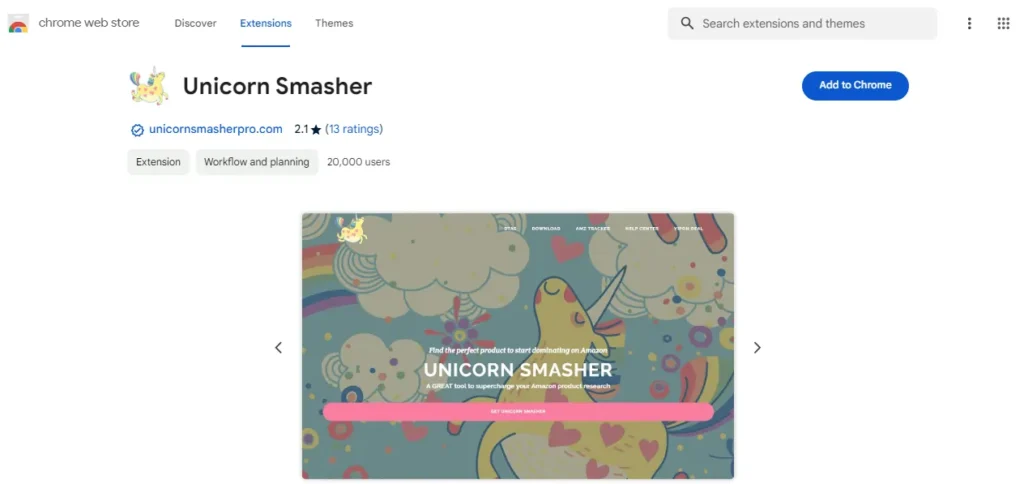 Unicorn Smasher Chrome Extension