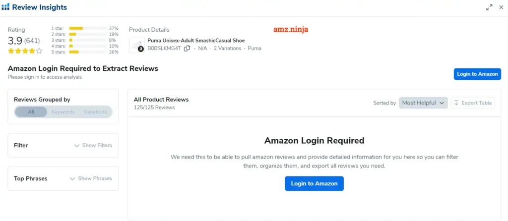 Helium 10 Review Insights Amazon Login