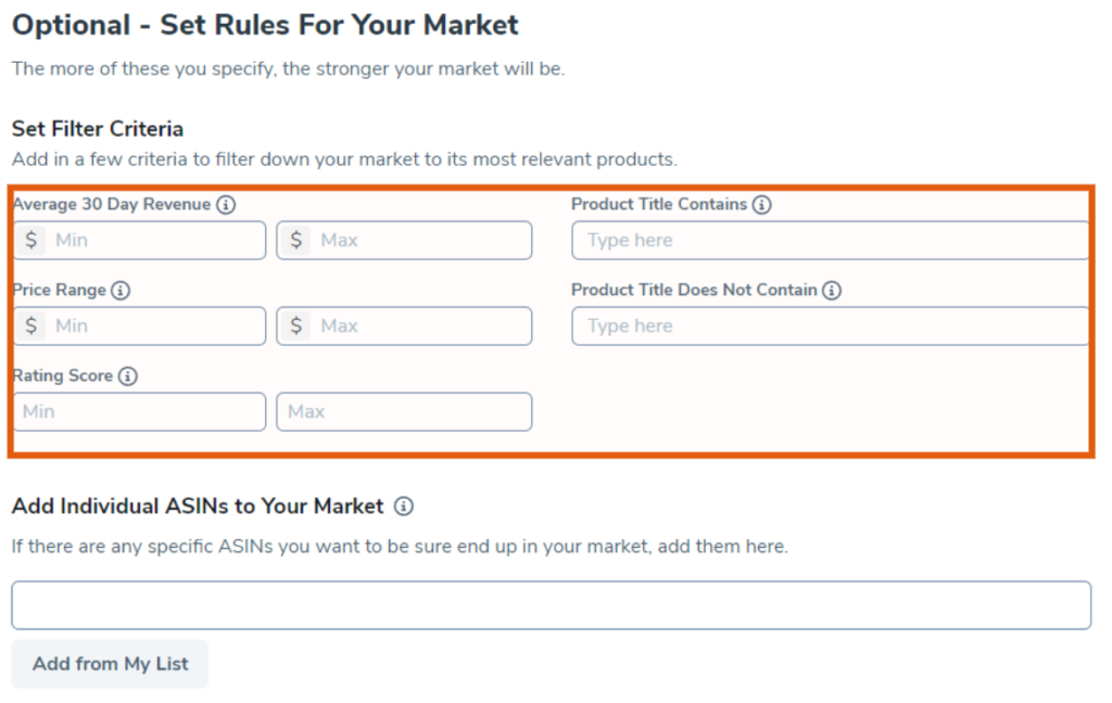 Review Market Composition