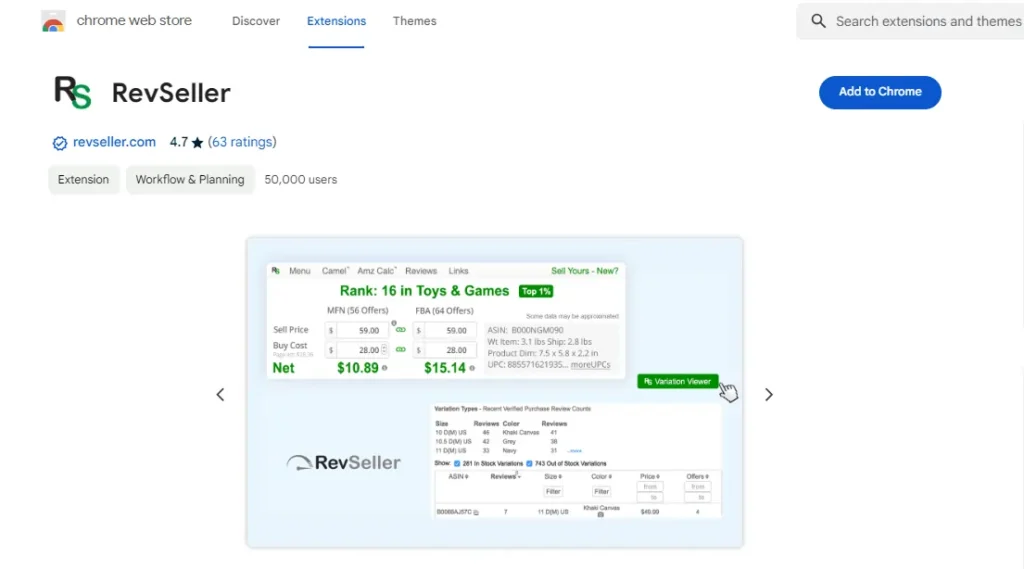 RevSeller Chrome Extension