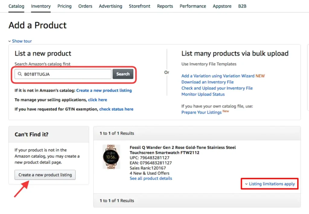 Adding A Product To Amazon Listing