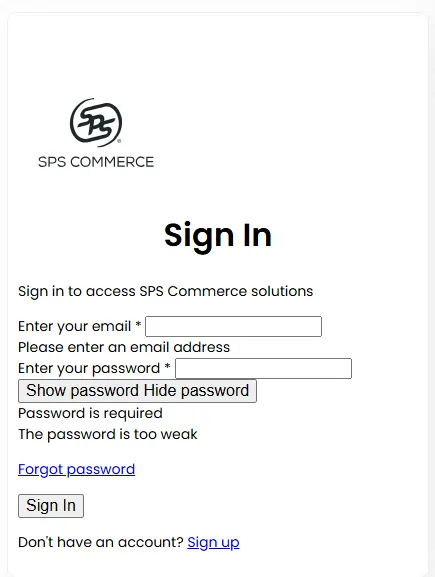 Seller Investigator - Signup