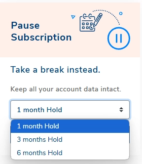 Subscription Pausing Duration of Helium 10
