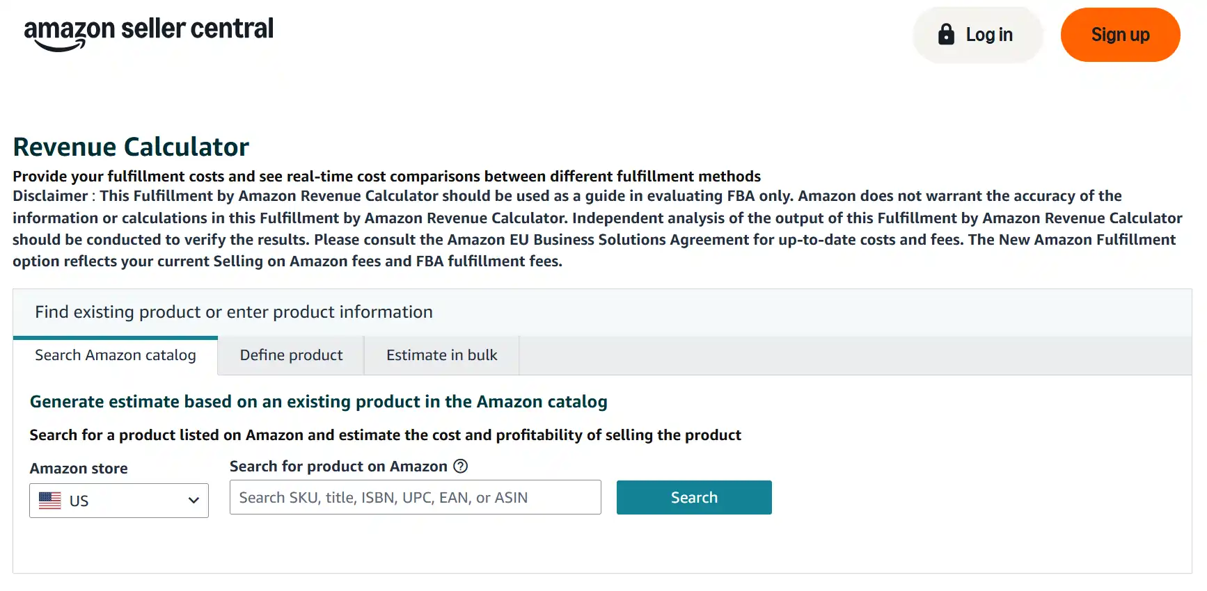 Fulfillment by Amazon Profitability Calculator