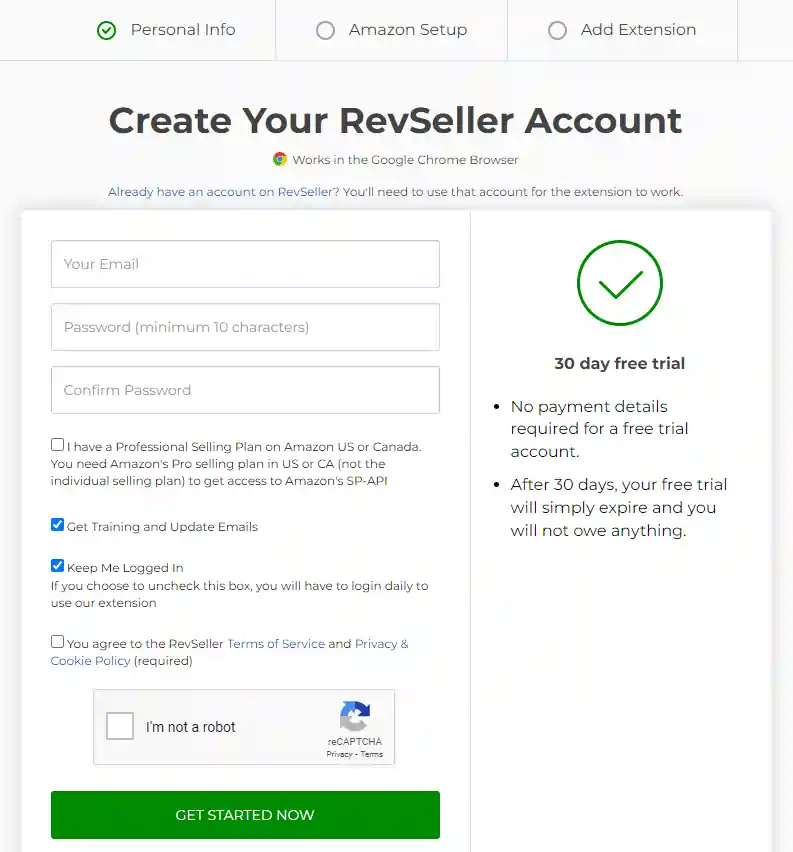 Create RevSeller Account