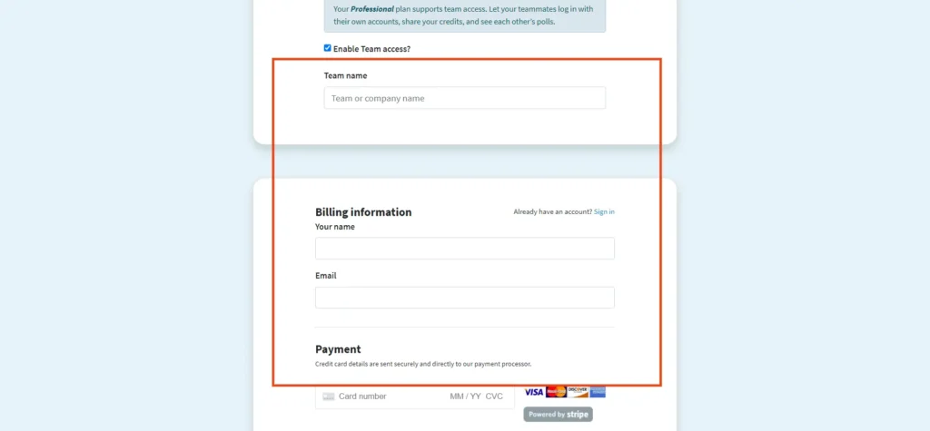 Pickfu-Registration Form