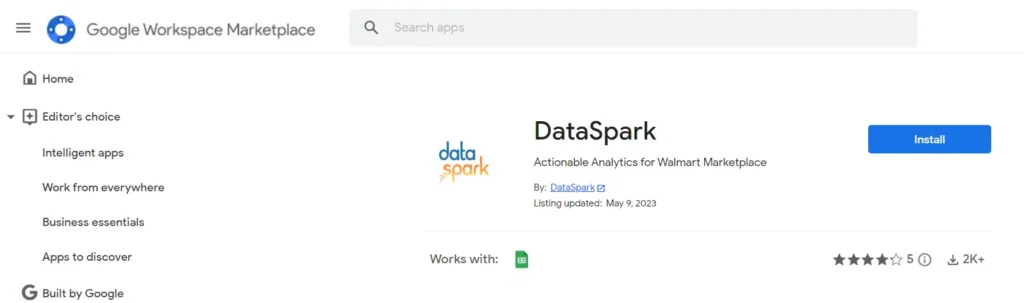 DataSpark Storefront Explorer