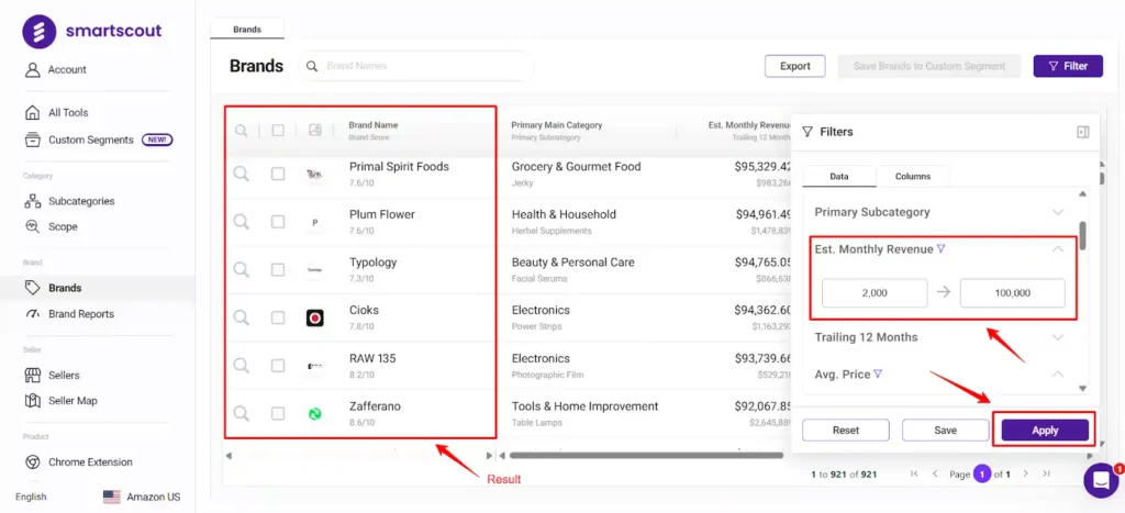 SmartScout - Get Your Filters Dialled In