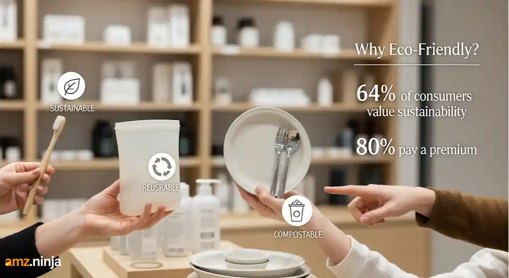 Sustainable eco-friendly products category Growth on Amazon