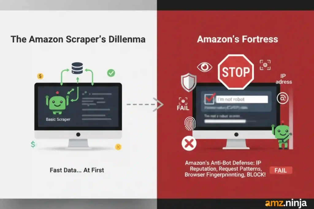Amazon Scrapers Failure reason