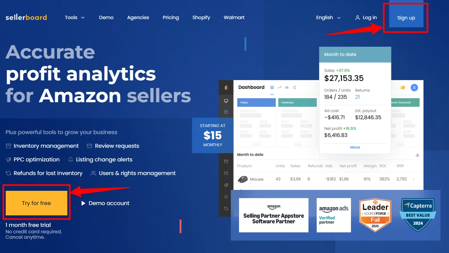 Redeem Sellerboard Coupon