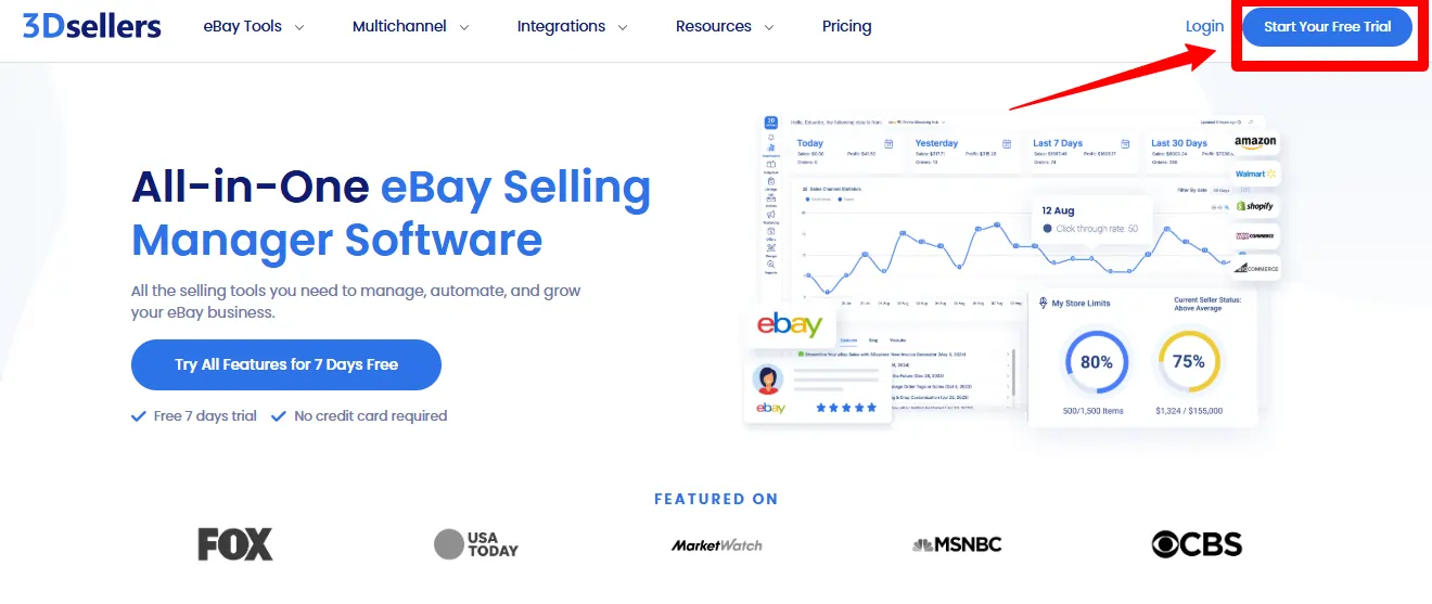 3DSellers Free Trial Signup