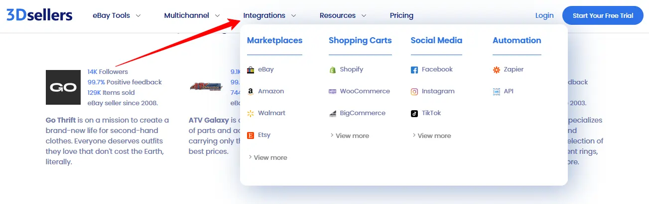 3DSellers integrations