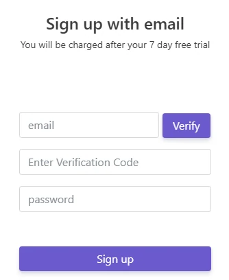 AMZTracker Sign up-Email