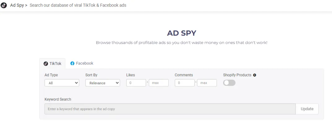 Ad Spy Niche Scraper