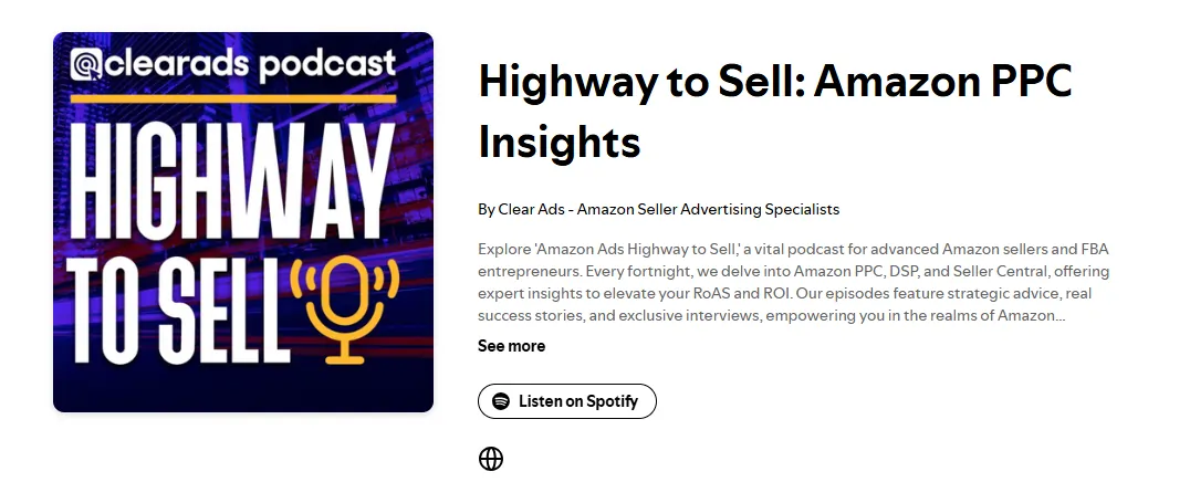 Amazon Advertising PPC Podcast - Highway to Sell