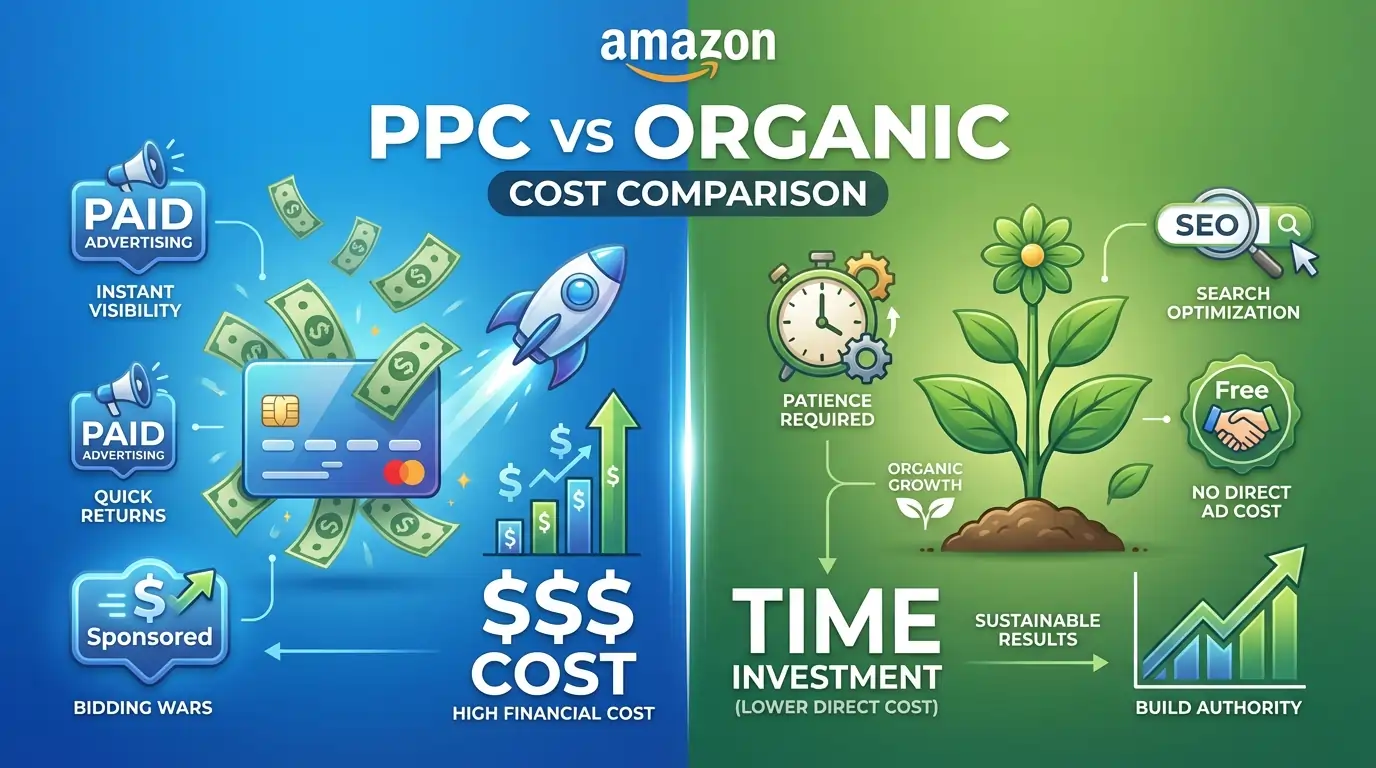 Amazon PPC vs. Organic Strategies Cost