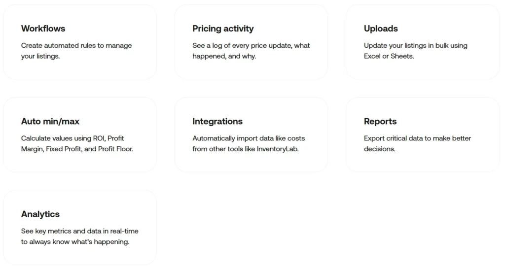 Aura Repricer Features