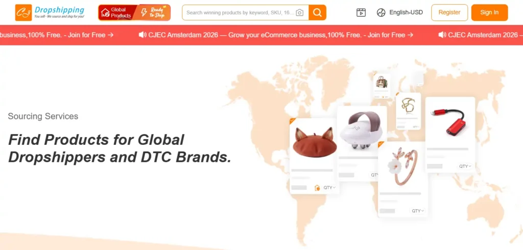 CJdropshipping Product sourcing