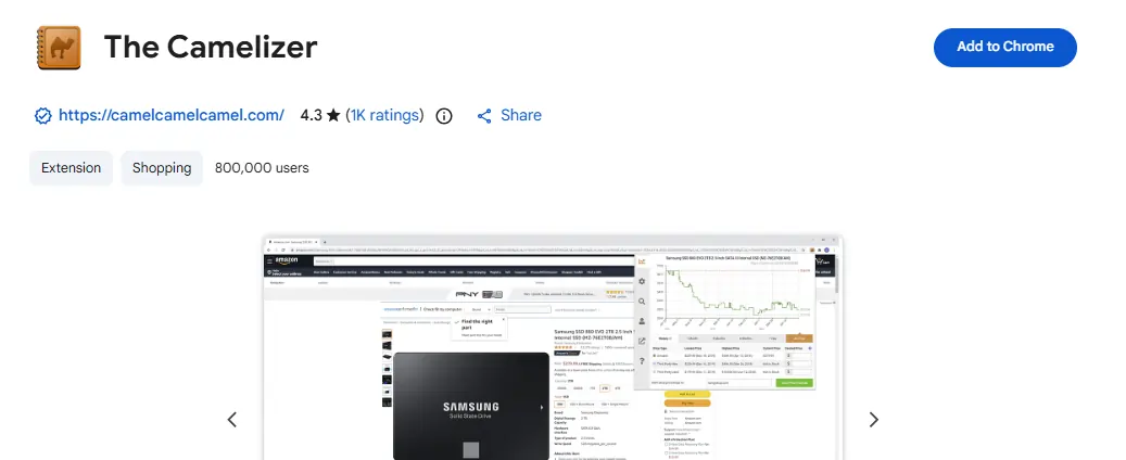 Camelizer Chrome Extension