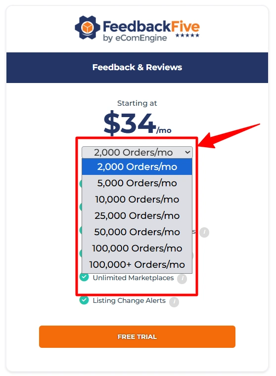 Choosing FeedbackFive Pricing Plan