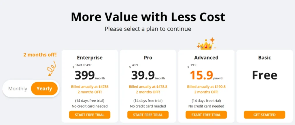 DSers Pricing Plans