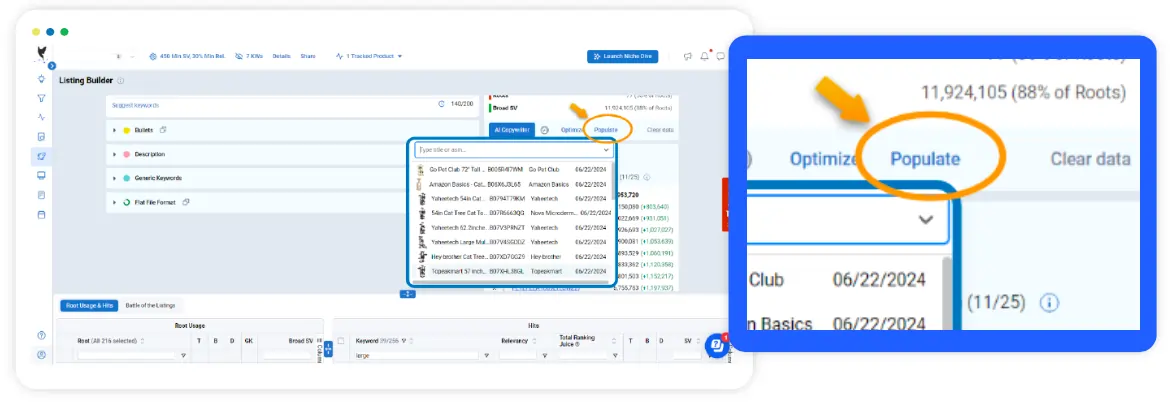 Data Dive - Optimise Listings with Keywords