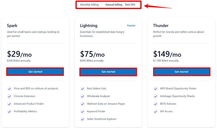 DataSpark Pricing Plans