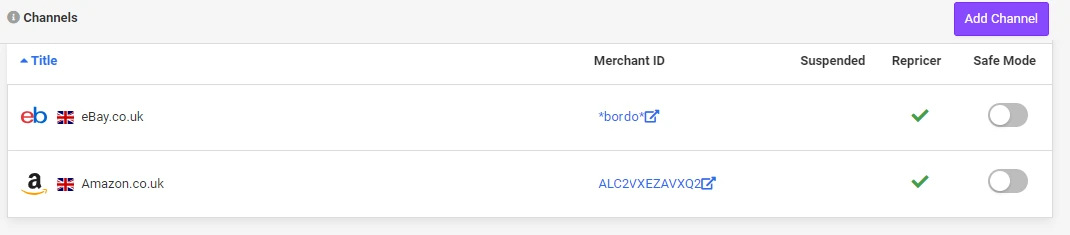 Enabling Safe Mode on Repricer