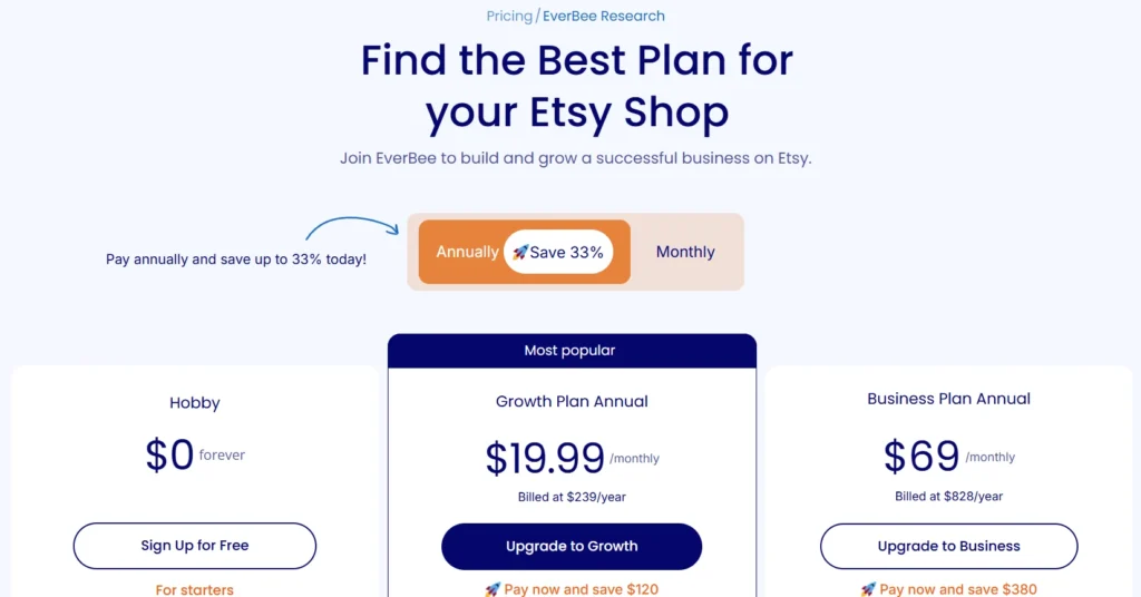 Everbee Pricing