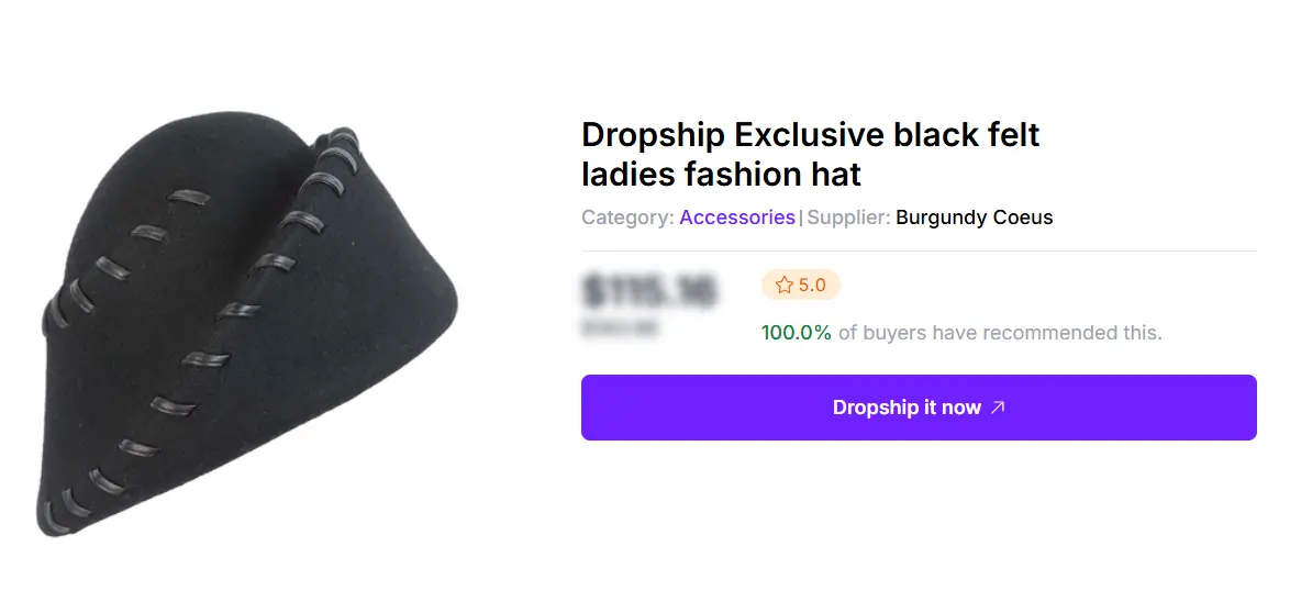 Felt Hats- Spocket dropshipping