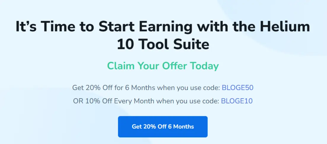 Helium 10 Coupon Code