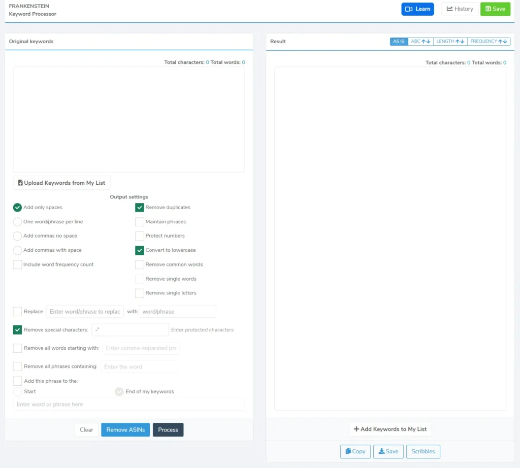 Helium 10 Frankenstein