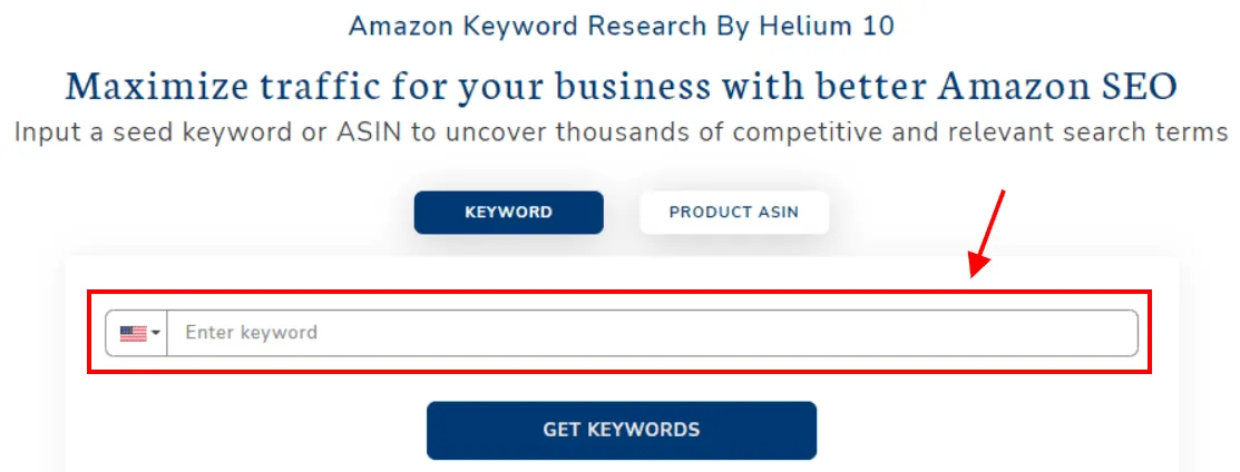 Helium 10 Keyword Research