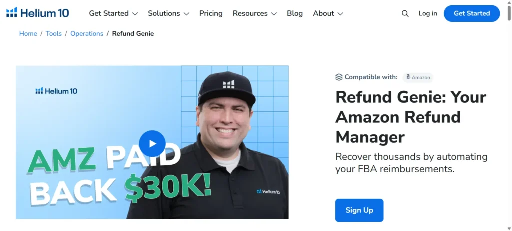 Helium 10 Refund Genie