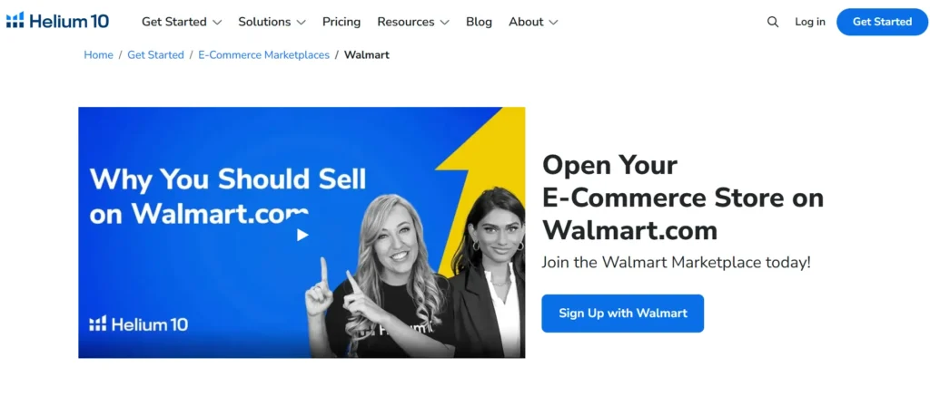 Helium 10 for Walmart Sellers