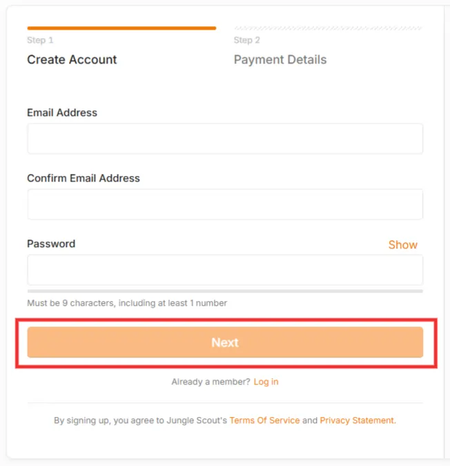 Jungle Scout Create Account