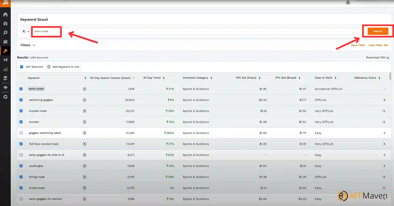 Jungle Scout Keyword Research