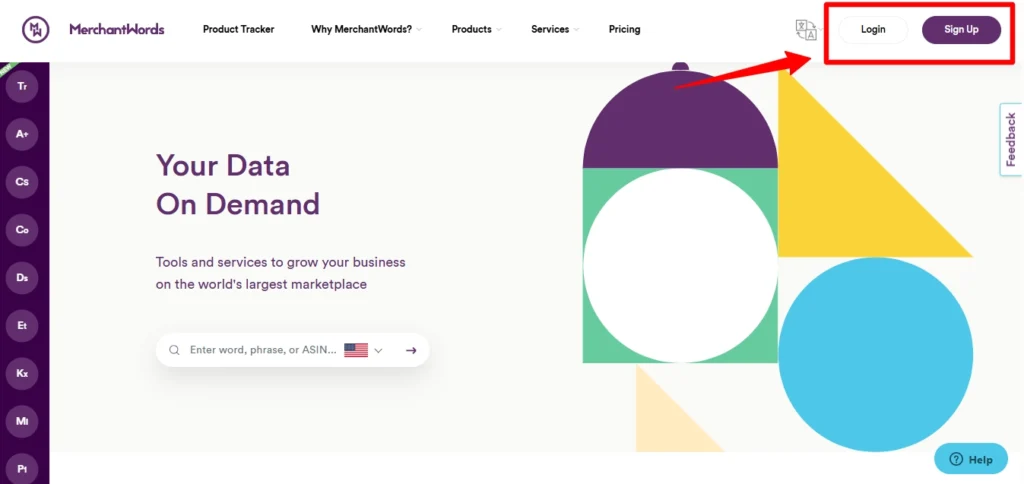 MerchantWords Signup