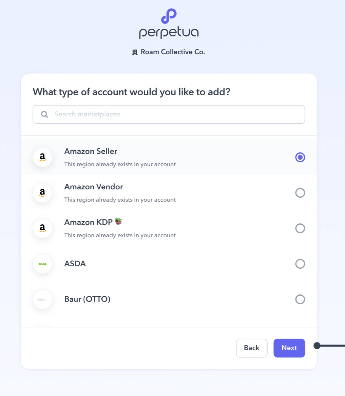 Perpetua Account Type
