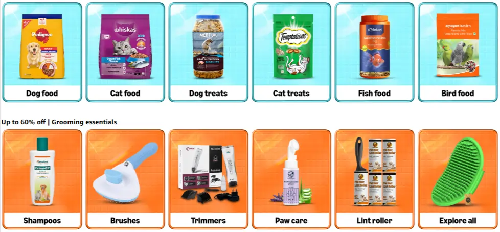 Pet products - Amazon Category