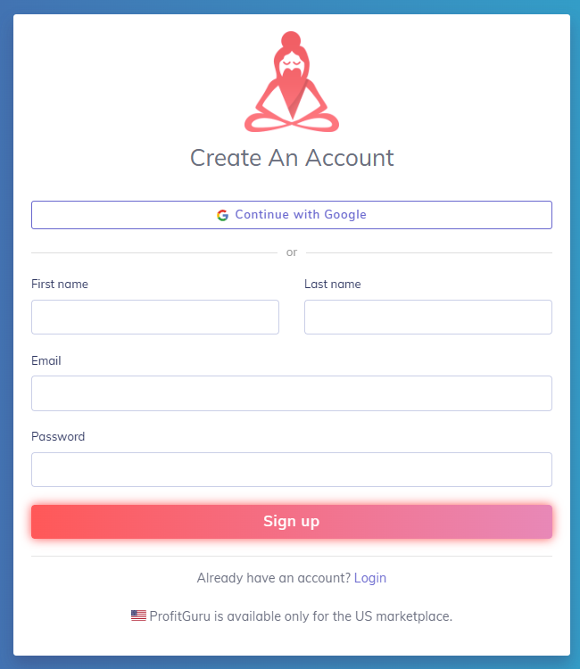 ProfitGuru Signup