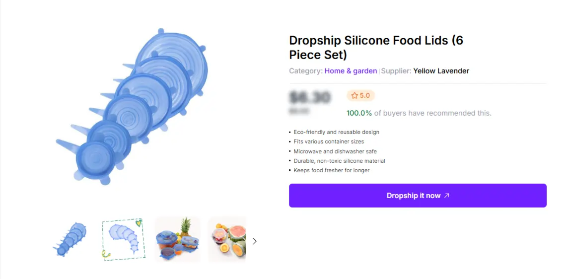 Reusable Silicone Food Covers- Spocket Dropshipping
