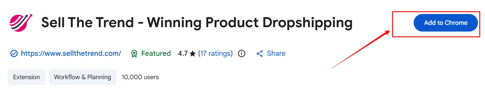 Sell The Trend Chrome Extension
