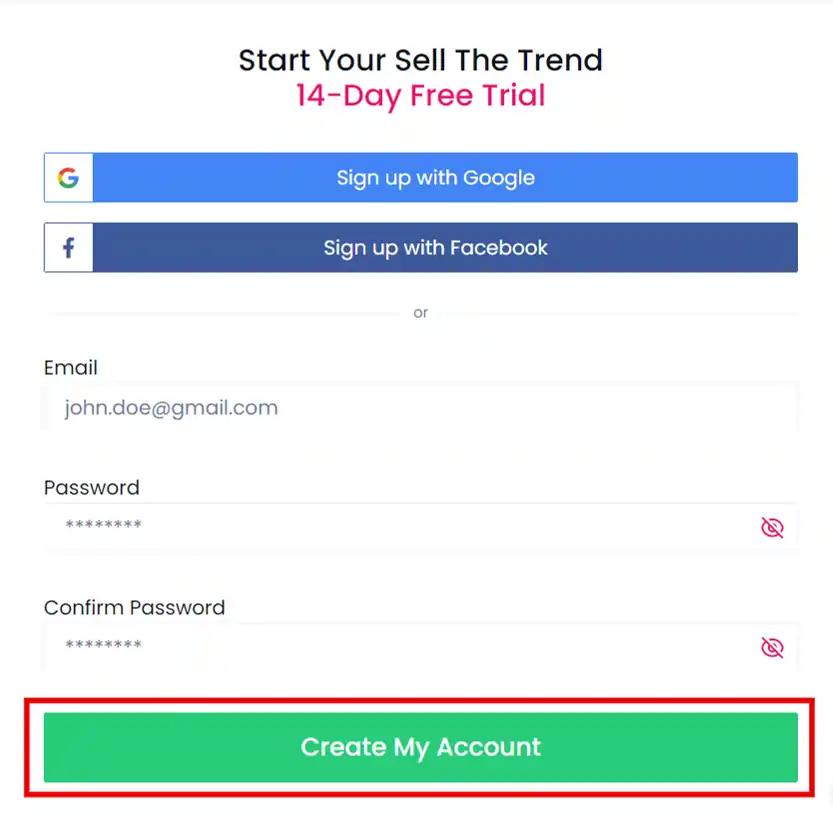 Sell The Trend Create Account