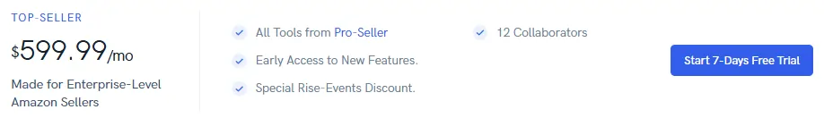 Sellerise Top Seller Plan