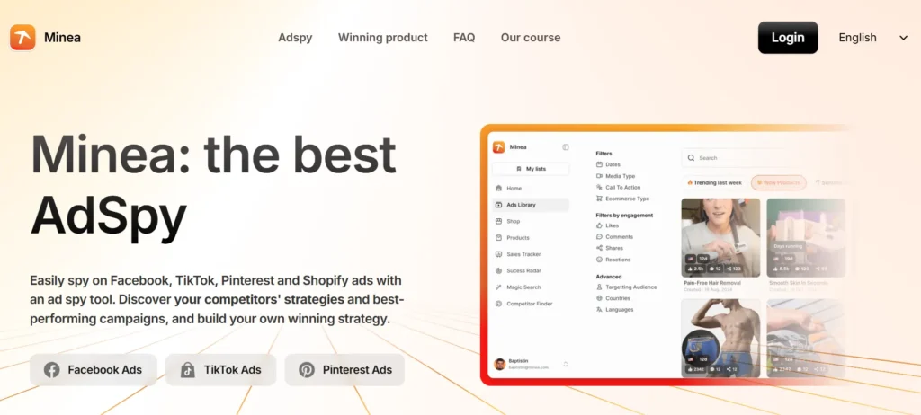 Social networks spied on by Minea