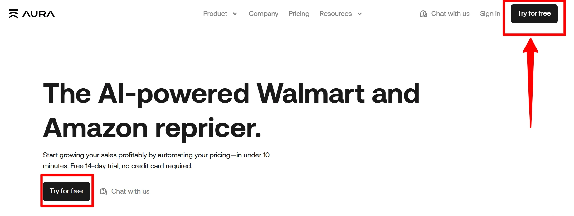 Try Aura Repricer Free